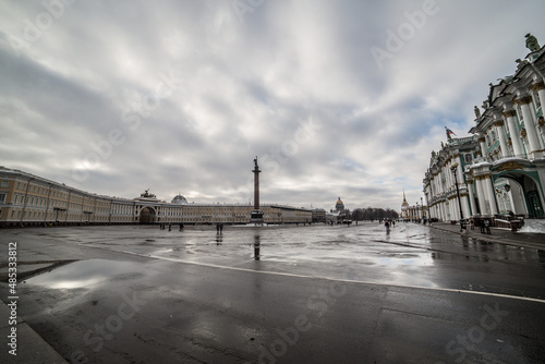 central avenue in st. petersburg, view on the bridge  © Андрей Атрощенко