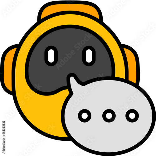 chatbot filled outline icon