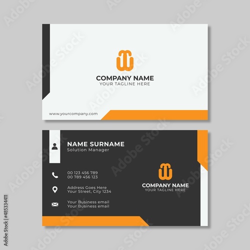 Professional two sided business cards template 