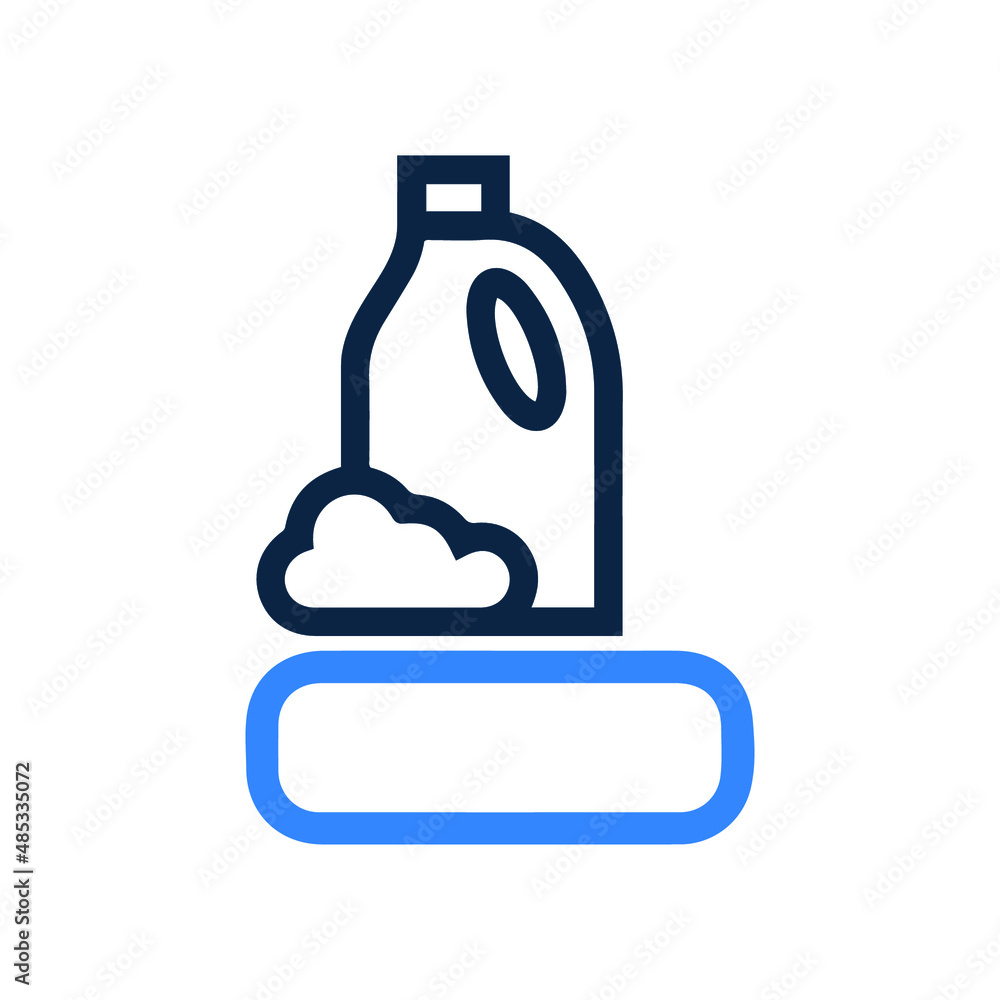 Detergent pack or washing icon Detergent pack or washing icon