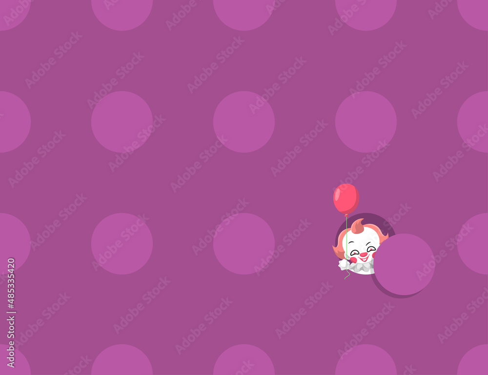 A CUTE CLOWN IS APPEARS FROM A HOLE FLA T SEAMLESS PATTERN. PREMIUM VECTOR. A CUTE CLOWN IS APPEARS FROM A HOLE FLA T SEAMLESS PATTERN. PREMIUM VECTOR.