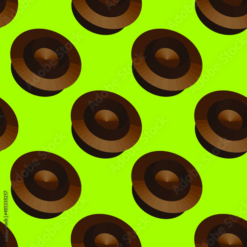 abstract seamless vector pattern. 3d object