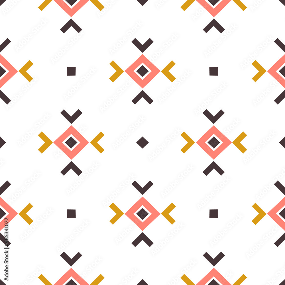 Geometric seamless pattern in Scandinavian style. Vector wallpaper. Geometric seamless pattern in Scandinavian style. Vector wallpaper.