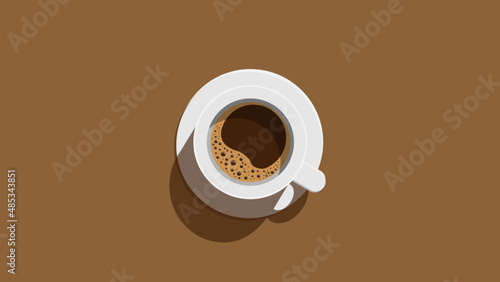 cup of coffee or tea illustartion