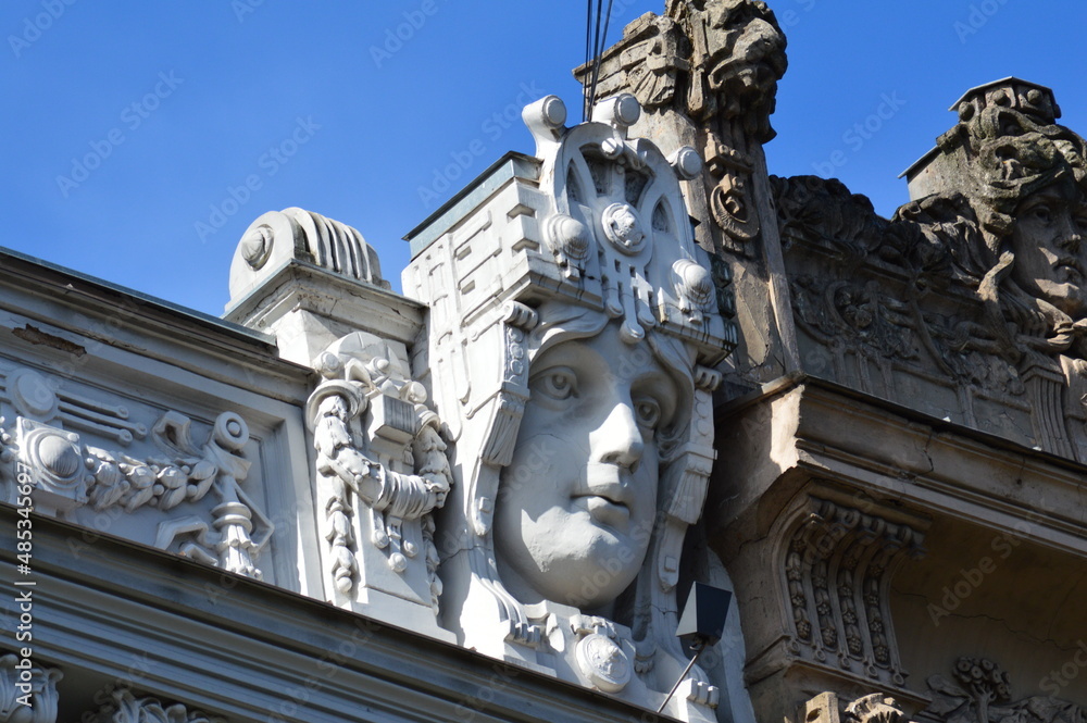 Obraz premium particolare palazzo jugendstil riga
