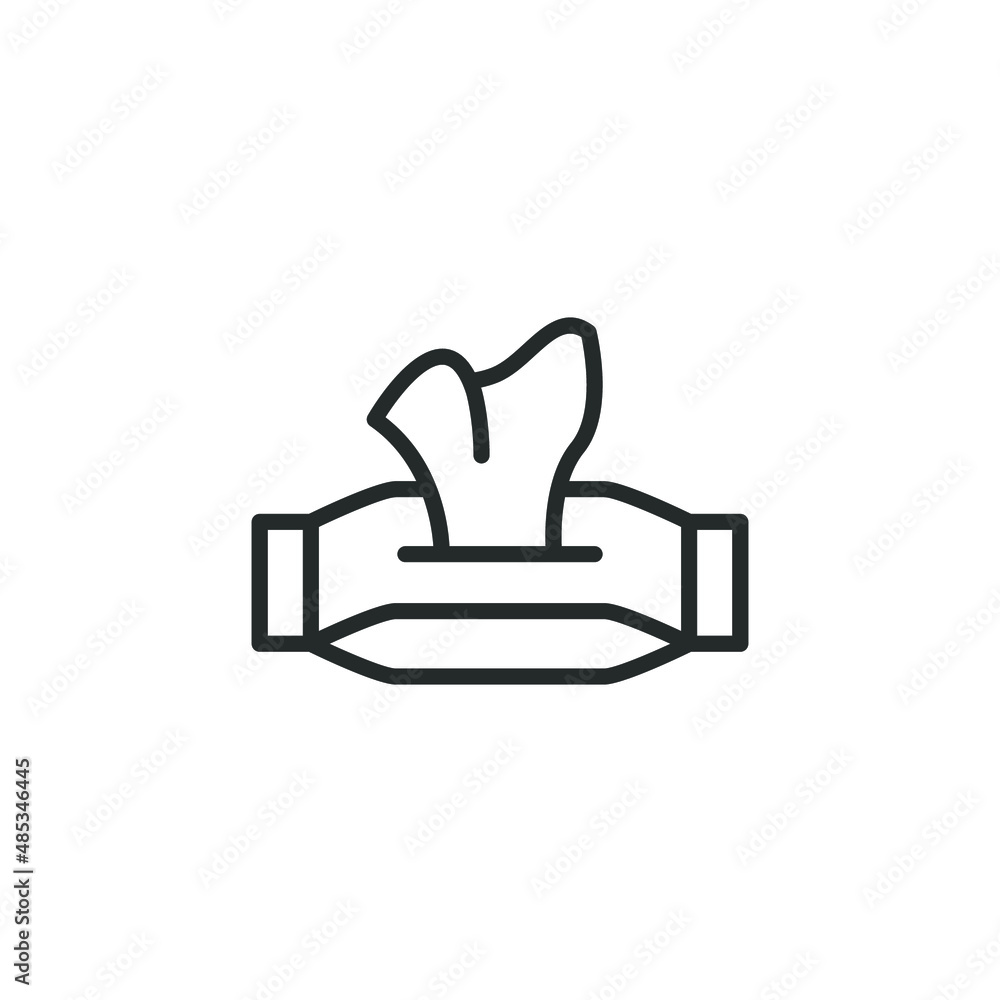 simple vector icon tissue editable. isolated on white background. simple vector icon tissue editable. isolated on white background.
