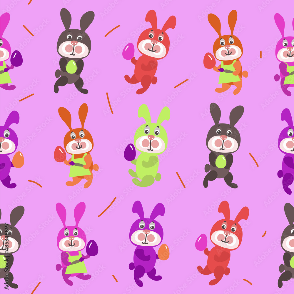 Obraz premium easter bunny pattern
