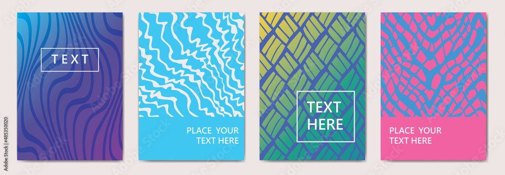 Abstract geometric pattern for book cover template.