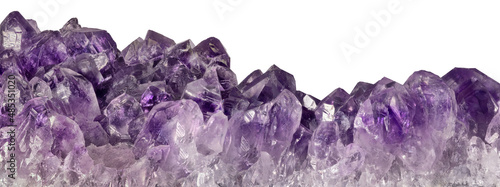 amethyst stripe with lilac dark large isolated crystals