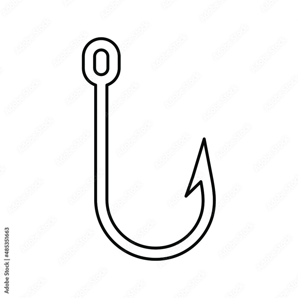 hooks vector isolated on white background. icon hooks isolated. vector illustration hooks vector isolated on white background. icon hooks isolated. vector illustration