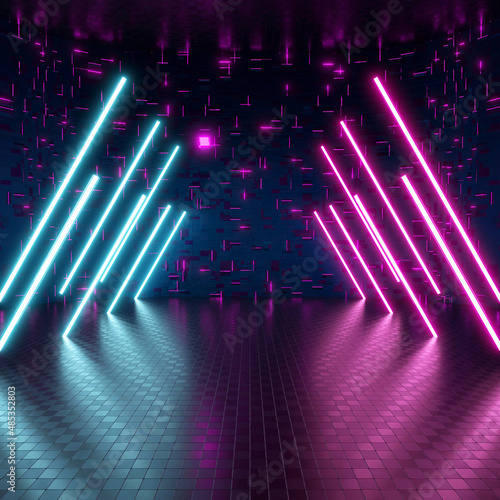 high-tech futuristic neon background