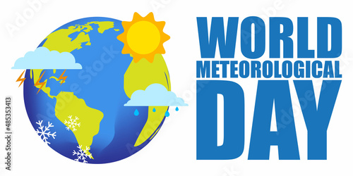 Vector illustration of World Meteorological Day