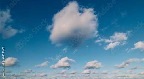 White clouds in sky
