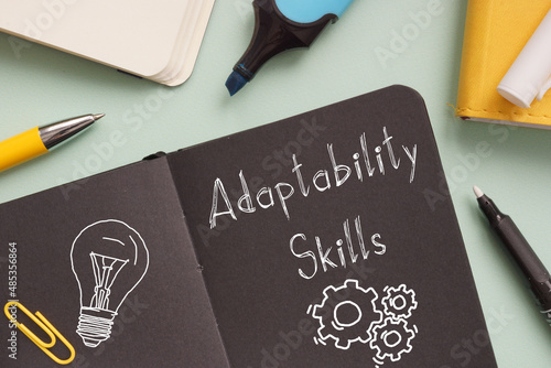 Fotografija Adaptability Skills is shown on the business photo using the text