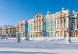 Catherine palace and park in winter, Tsarskoe Selo (Pushkin), Saint Petersburg, Russia