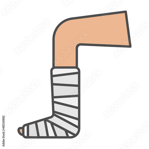 broken leg
