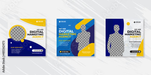 Digital marketing corporate social media post template