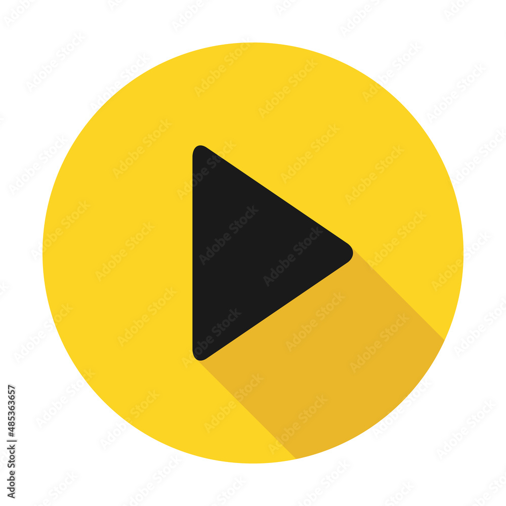 Play and pause icon with shadow, start interface media button, internet player video symbol, web film audio vector illustration Play and pause icon with shadow, start interface media button, internet player video symbol, web film audio vector illustration