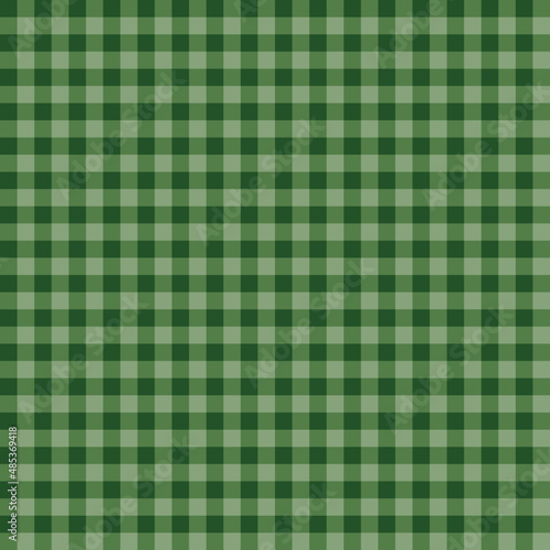 Vector. Seamless Pattern. Green Checkered Design Background Wallpaper.
