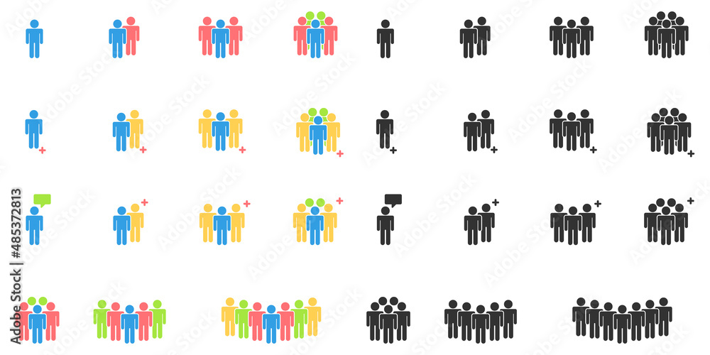 People Icons work group Team Vector People Icons work group Team Vector