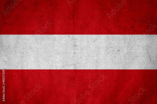 Austria flag painted on old grunge paper