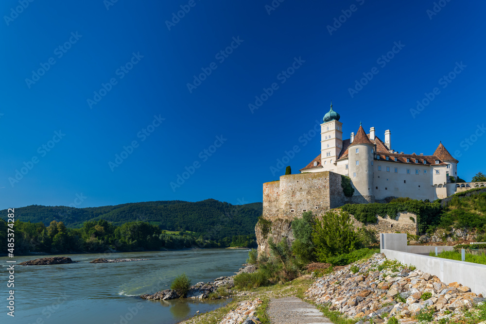 Schonbuhel castle from the 12th century on Danube, Lower Austria, Austria