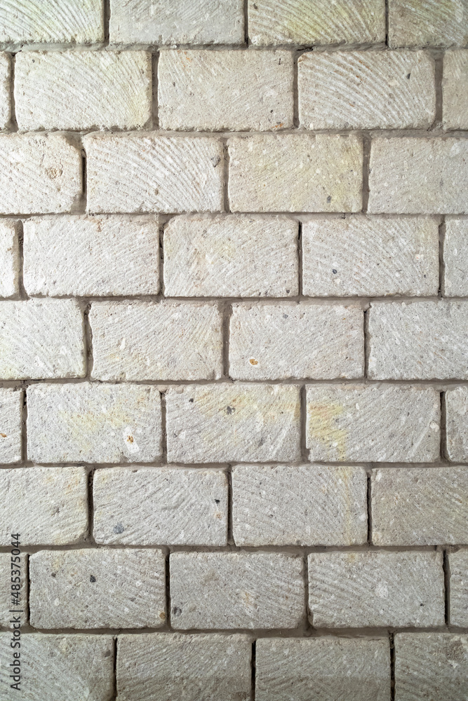 wall built of stone blocks of tuff wall built of stone blocks of tuff