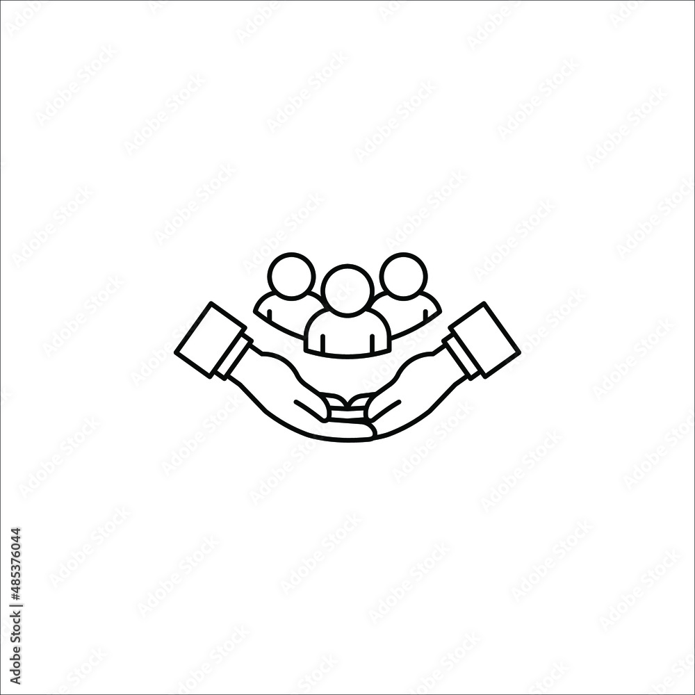 Business people icon. vector illustration. An inclusive workplace. Employee’s Protection. eps 10 Business people icon. vector illustration. An inclusive workplace. Employee’s Protection. eps 10
