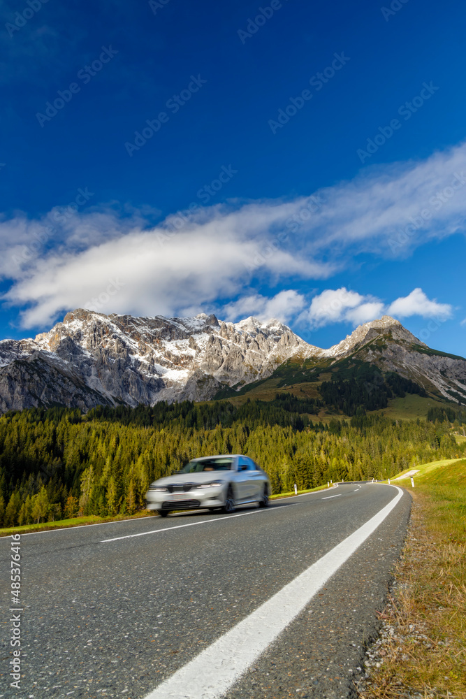 Fototapeta premium Autumn Austrian Alps nearby Bischofshofen