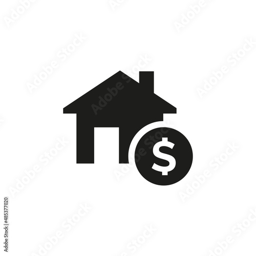 House for rent icon on white background.