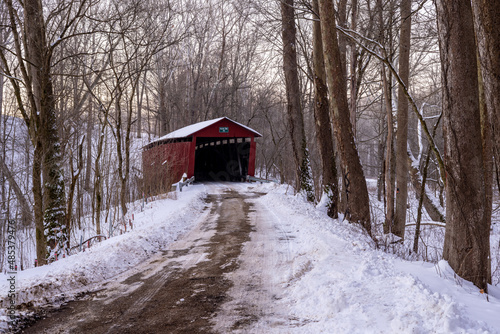 Snowy Indiana Morning