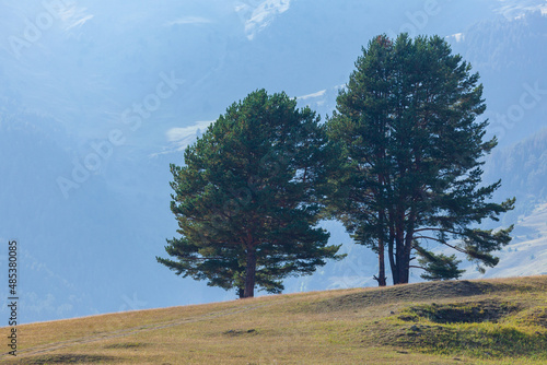 Beautiful landscape of the mountainous region of Georgia, Tusheti photo