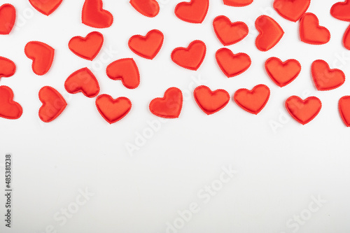 Valentine day white wood ba...