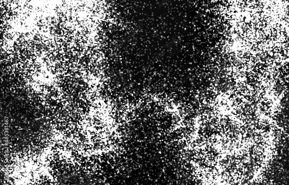 Fototapeta premium Monochrome particles abstract texture.Overlay illustration over any design to create grungy vintage effect and depth.