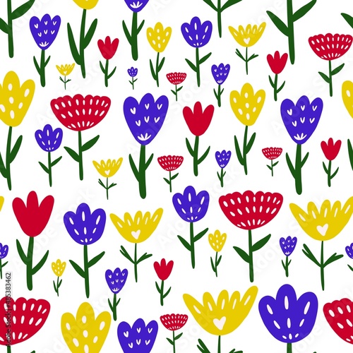 seamless pattern with flowers  © Мария Гуцол