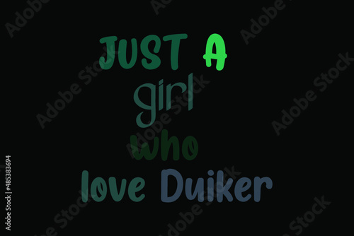Duiker Vector t shirt design photo