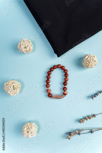 Gemstone jasper bracelet decoration. Accessory hand decoration. Handmade jewellery.