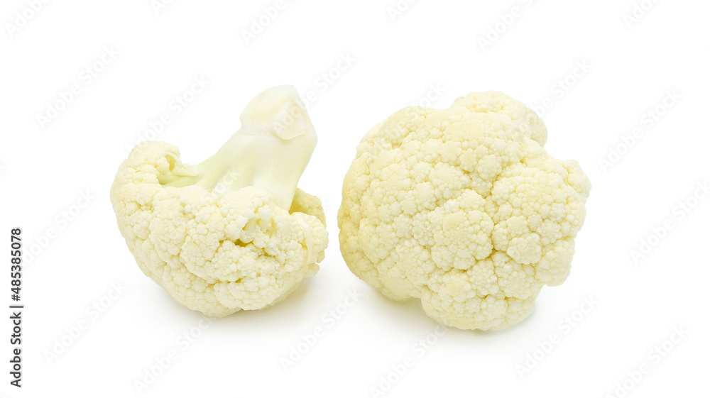 Piece of cauliflower isolated on white background. Piece of cauliflower isolated on white background.