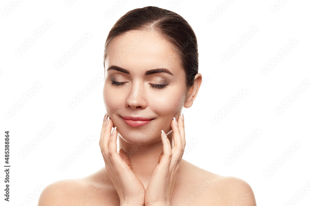 Beautiful woman with nature makeup. face with natural skin. Skin care. Cosmetology, beauty and spa. Beautiful woman with nature makeup. face with natural skin. Skin care. Cosmetology, beauty and spa.