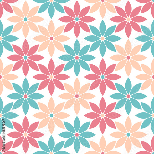 Minimalistic seamless floral pattern. Simple floral vector design for cover, paper, fabric.