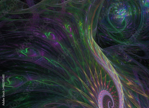 abstract background with peacock