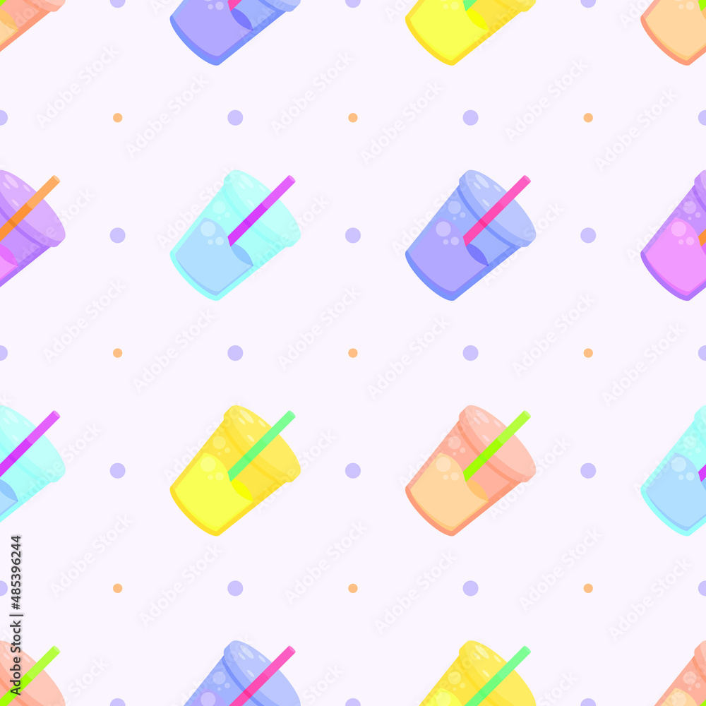 Seamless Pattern Abstract Elements Drinks Cups Vector Design Style Background Illustration Texture For Prints Textiles, Clothing, Gift Wrap, Wallpaper, Pastel Seamless Pattern Abstract Elements Drinks Cups Vector Design Style Background Illustration Texture For Prints Textiles, Clothing, Gift Wrap, Wallpaper, Pastel