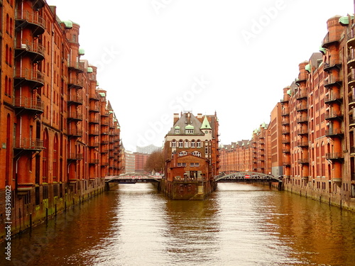 City canal in Hamburg