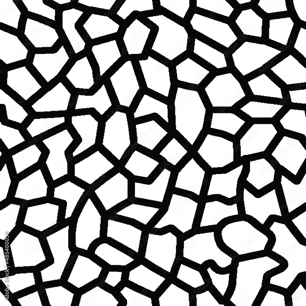 seamless black and white pattern with hexagons seamless black and white pattern with hexagons