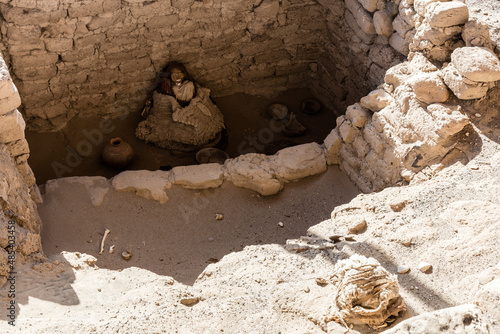 Chauchilla necropolis, Peru photo