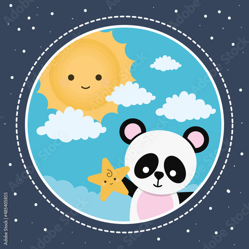 baby panda sticker