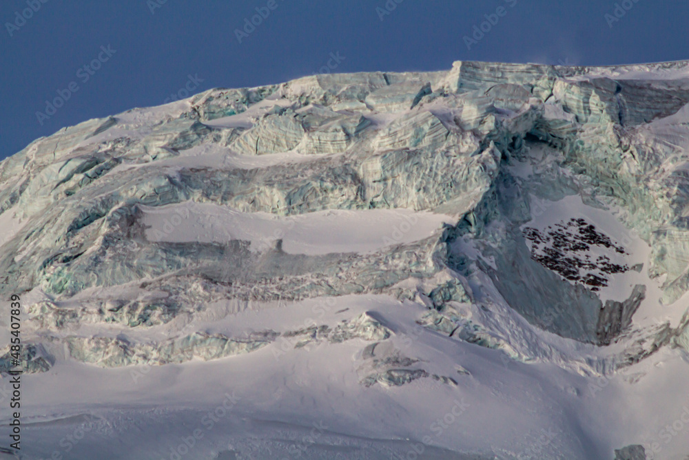 Alphubel Mountain in Switzerland, located in Saas Fee, Valais, Switzerland, europe