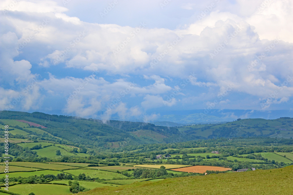 Storm clouds over the Black Mountains, Wales