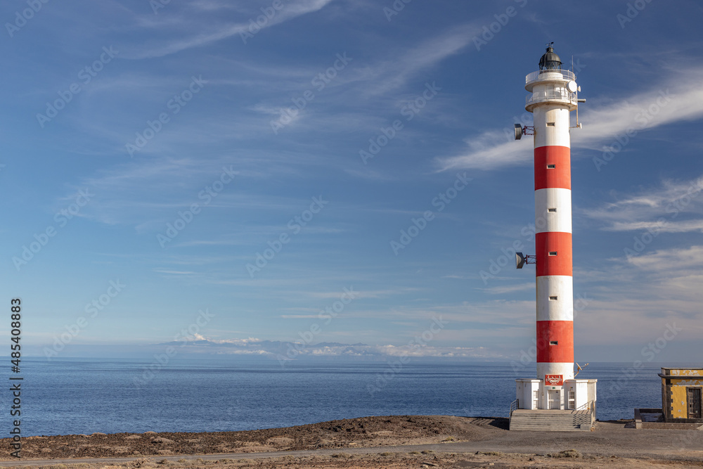 Abona Lighthouse in Tenerife, Canary Islands, Spain.