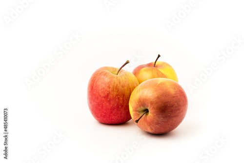 red apples in white backgraound
